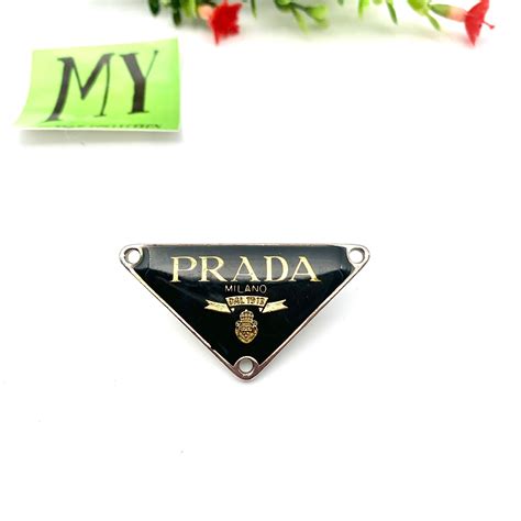 Prada Metal Logo 